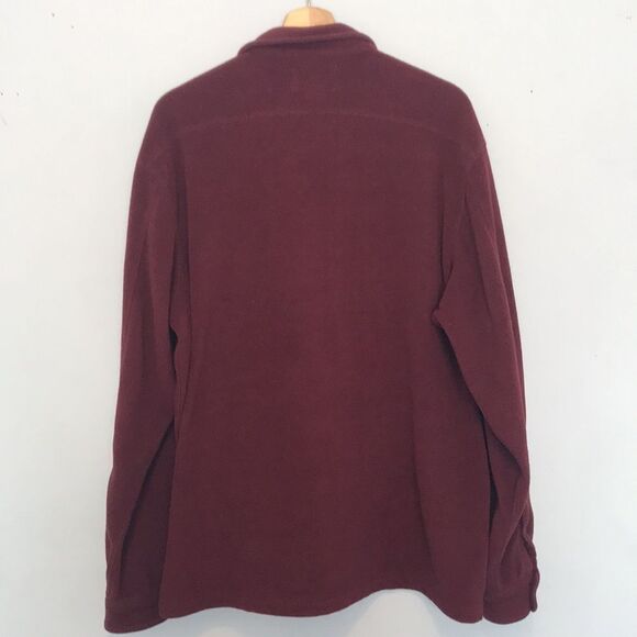 RedHead Maroon Button Down Fleece Shirt Jacket - Picture 6 of 9